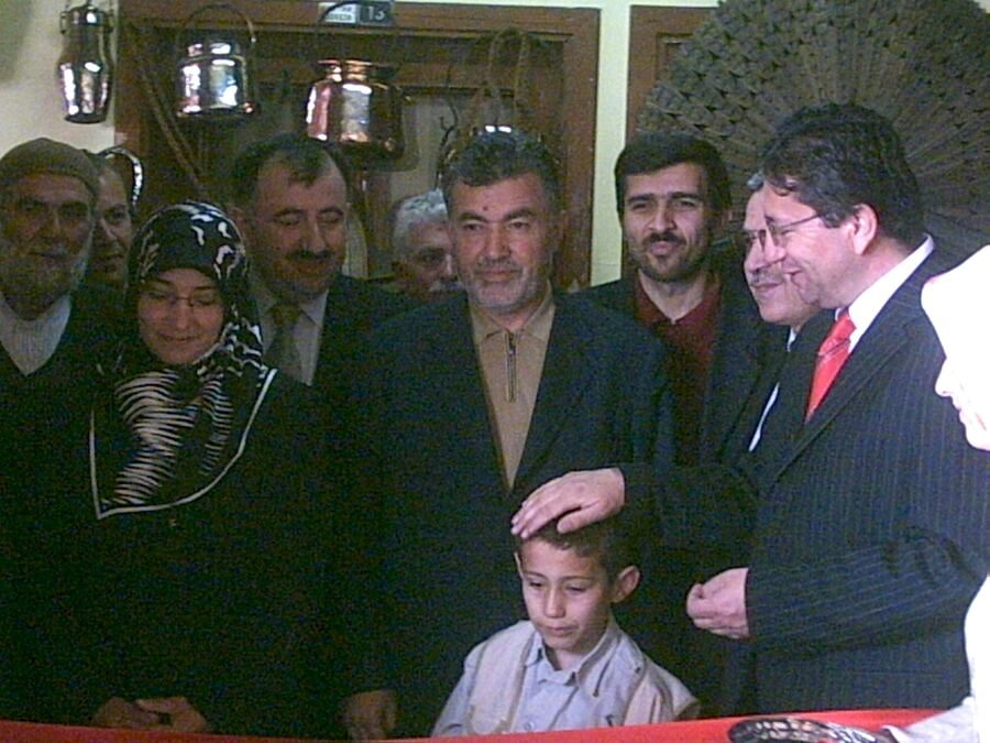 Visitors at the exhibition
